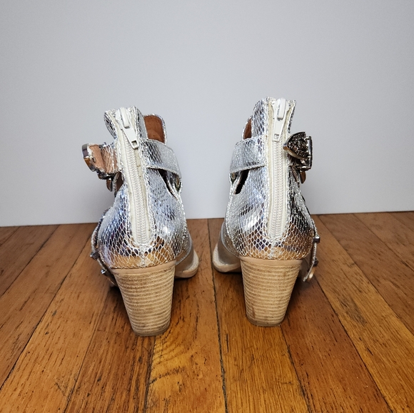 Jeffrey Campbell & Free People Silver Icon Western Booties - Picture 5 of 12